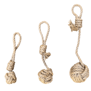 hemp rope dog tug toy - Apollo's Corner